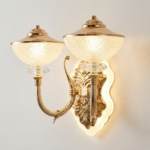 Proudome 3 Color Mode LED Acrylic Wall Light | Decorative Gold Finish Wall Sconce - Image 5
