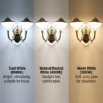 Proudome 3 Color Mode LED Acrylic Wall Light | Decorative Gold Finish Wall Sconce - Image 4