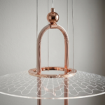 Proudome Rose Gold 3 Color Mode LED Acrylic Pendant Light | Modern Decorative Ceiling Lamp - Image 5