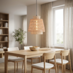 Proudome Japandi Pendant Light | Japanese Scandinavian Woven Thread Ceiling Lamp (Bulb Not Included) - Image 3