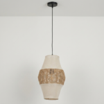 Proudome Boho Japandi Fabric & Thread Pendant Light | Nordic Hanging Ceiling Lamp (Bulb Not Included) - Image 3