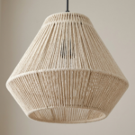 Proudome Japandi Pendant Light | Nordic Woven Thread Hanging Ceiling Lamp | Japanese Scandinavian Decorative Lighting (Bulb Not Included) - Image 4