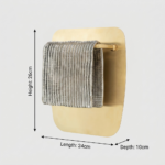 Proudome Smokey Glass Wall Light with G9 Bulb Included – Modern Brass Wall Sconce - Image 6