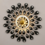 Proudome Luxury Crystal LED Wall Art Light for Modern Designer Interiors