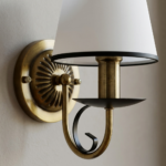 Proudome Frosted Glass Wall Light – Luxury Antique Brass Finish Decorative Wall Sconce (Bulb Not Included) - Image 5