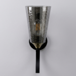 Proudome Smokey Glass Wall Lamp – Modern Decorative Indoor Wall Sconce (Bulb Not Included) - Image 2