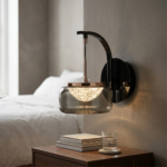 Proudome Smokey Glass 3 in 1 Color Mode LED Wall Light for Luxury Modern Homes - Image 3