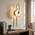 Proudome 3 Color Mode LED Amber Glass Wall Light – Modern Decorative Wall Sconce - Image 5