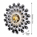 Proudome Luxury Crystal LED Wall Art Light for Modern Designer Interiors - Image 6