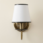 Proudome Frosted Glass Wall Light – Luxury Antique Brass Finish Decorative Wall Sconce (Bulb Not Included) - Image 2