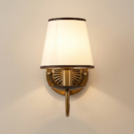 Proudome Frosted Glass Wall Light – Luxury Antique Brass Finish Decorative Wall Sconce (Bulb Not Included) - Image 4