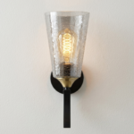 Proudome Smokey Glass Wall Lamp – Modern Decorative Indoor Wall Sconce (Bulb Not Included) - Image 4
