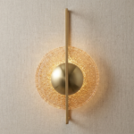 Proudome Amber Glass LED Wall Light – Modern Decorative Wall Sconce for Luxury Interiors