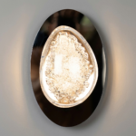 Proudome Glossy Black Acrylic LED Wall Light | 3 Color Mode Designer Wall Lamp
