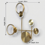 Proudome Modern 3 Color Mode LED Wall Light | Designer Gold Wall Sconce for Luxury Interiors - Image 7