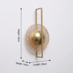 Proudome Amber Glass LED Wall Light – Modern Decorative Wall Sconce for Luxury Interiors - Image 6