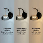 Proudome Smokey Glass 3 in 1 Color Mode LED Wall Light for Luxury Modern Homes - Image 6