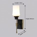 Proudome Frosted Glass Wall Light – Modern Decorative Wall Sconce for Elegant Interiors (Bulb Not Included) - Image 6