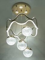 Glow Sphere Wave Chandelier