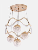 Glow Sphere Wave Chandelier - Image 3