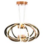 Rose Gold Acrylic Diffuser Chandelier - Image 12