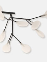 White Frosted Glass Branch Shaped Chandelier - Image 3