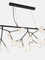 White Frosted Glass Branch Shaped Chandelier - Image 7