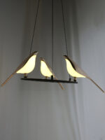 Three Bird LED Acrylic Diffuser Chandelier - Image 3