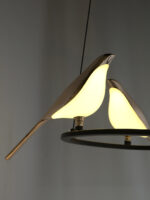 Three Bird LED Acrylic Diffuser Chandelier - Image 4