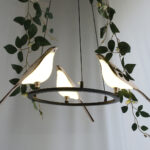 Three Bird LED Acrylic Diffuser Chandelier