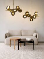 Smokey Glass Dining Chandelier (Bulb Not Included)