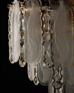 Frosted Leaf Drop Chandelier - Image 4