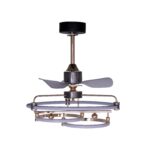 AeroLux Rose Gold LED Fan Chandelier - Image 2