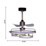 AeroLux Rose Gold LED Fan Chandelier - Image 8