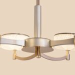 Aurora Frosted Crystal Shade Chandelier - Image 6