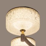 Aurora Frosted Crystal Shade Chandelier - Image 7