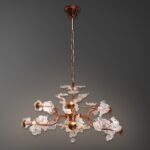 Rose Bloom Crystal Branch Chandelier