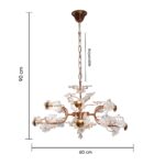 Rose Bloom Crystal Branch Chandelier - Image 7
