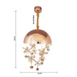 Blossom Aura Crystal Floral Chandelier - Image 8