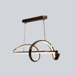 Torus Leather Linear LED Chandelier - Image 3