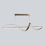 Torus Leather Linear LED Chandelier - Image 4
