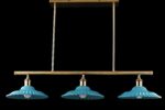 Ceramic Teal Color Dining Chandelier