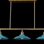 Ceramic Teal Color Dining Chandelier