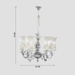 Regalia Vintage Glass Shade Chandelier - Image 2