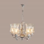 Regalia Vintage Glass Shade Chandelier