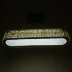 Amber Glass Crystal Dining Chandelier