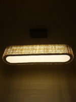 Amber Glass Crystal Dining Chandelier - Image 4