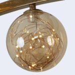 Amber Glass Fairy LED Dining Chandelier - Image 7