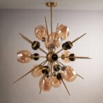 Amber Globe Starburst Chandelier - Image 3