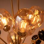 Amber Globe Starburst Chandelier - Image 5